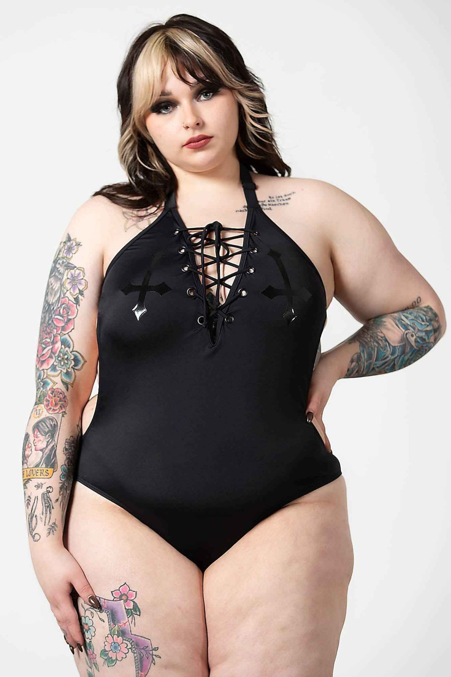 Plus KILLSTAR Swimwear | Lita Swimsuit [Plus] Black