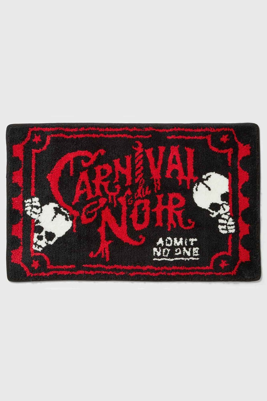 Home KILLSTAR Towels & Mats | Carnival Bath Rug Black