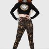 Women KILLSTAR Co-Ords | Folk Horror Leggings Black