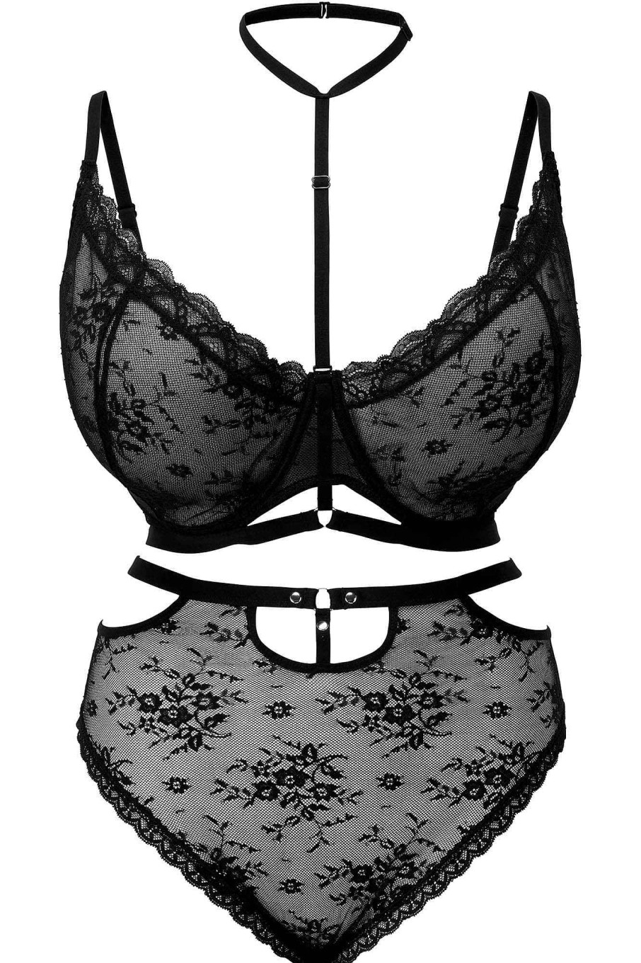 Plus KILLSTAR Intimates | Sheer Evil Bra [B] [Plus] Black