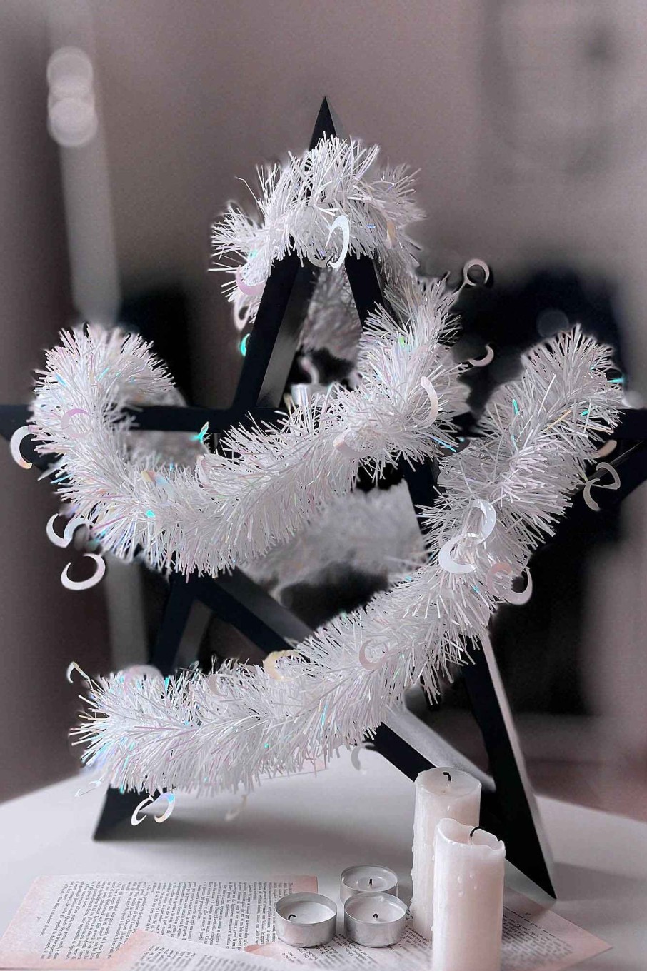 Home KILLSTAR Decor | Luna Hexmas Tinsel White