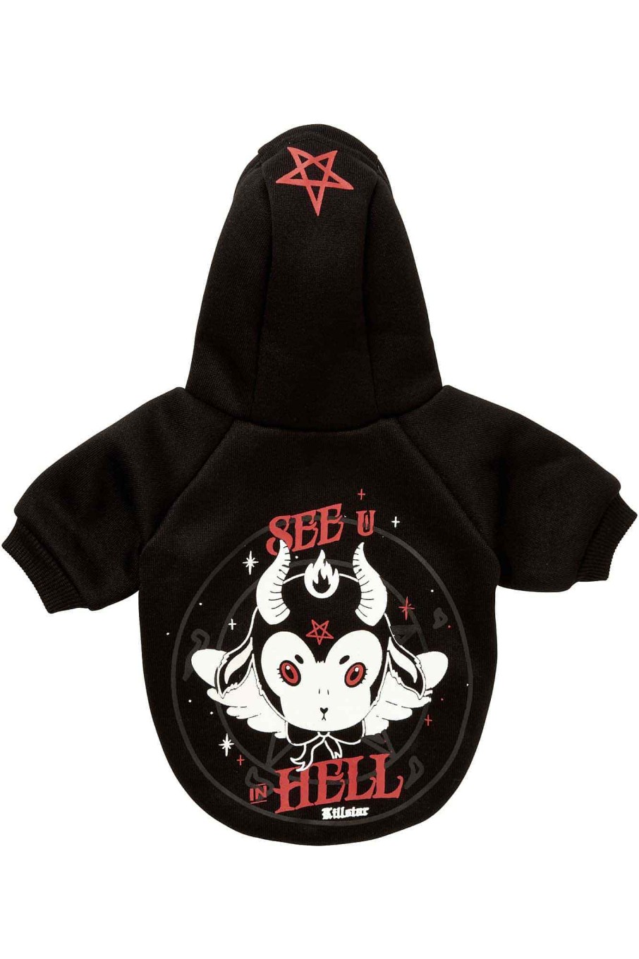 Home KILLSTAR Pets | See U In Hell Pet Hoodie Black