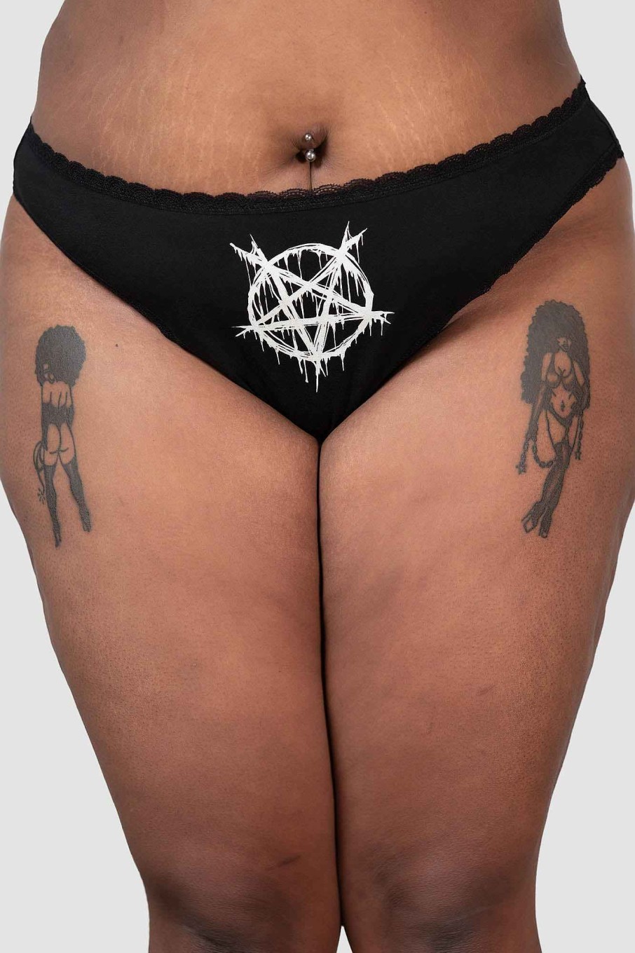 Plus KILLSTAR Intimates | Lilith'S Blood Panty [Plus] Black