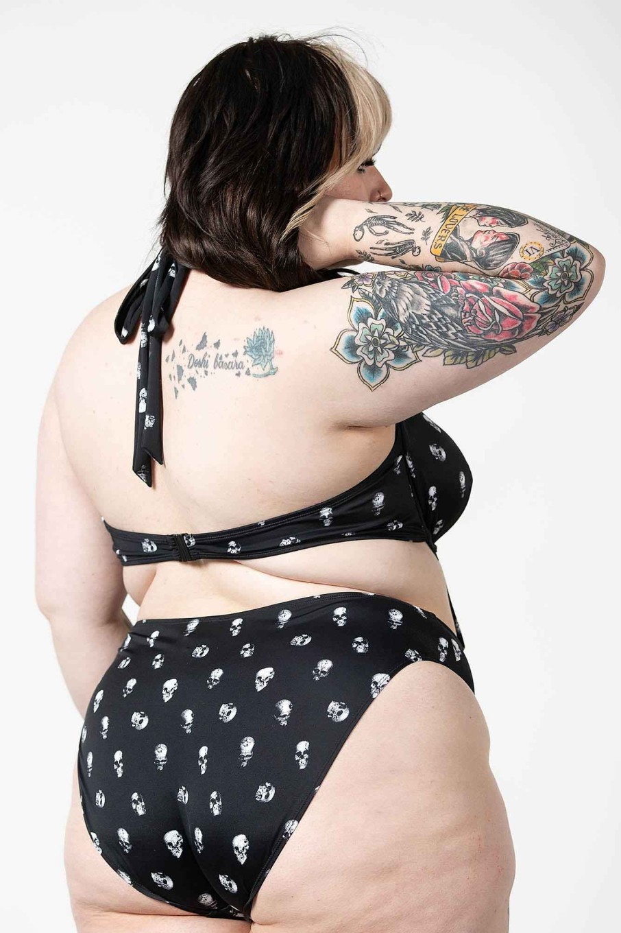 Plus KILLSTAR Swimwear | Rebel Fate Swimsuit [Plus] Black