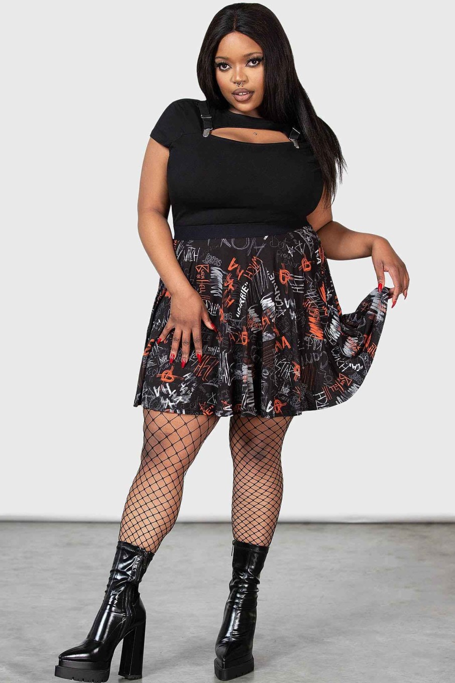 Plus MGM CARRIE Skirts | Carrie Skater Skirt [Plus] Multi