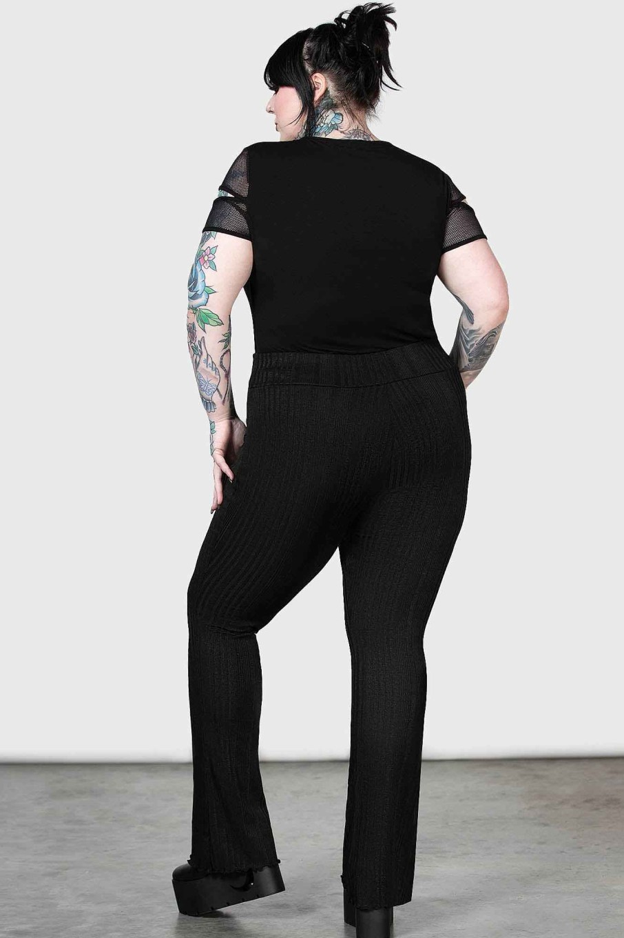 Plus KILLSTAR Bottoms | Doppleganger Leggings [Plus] Black