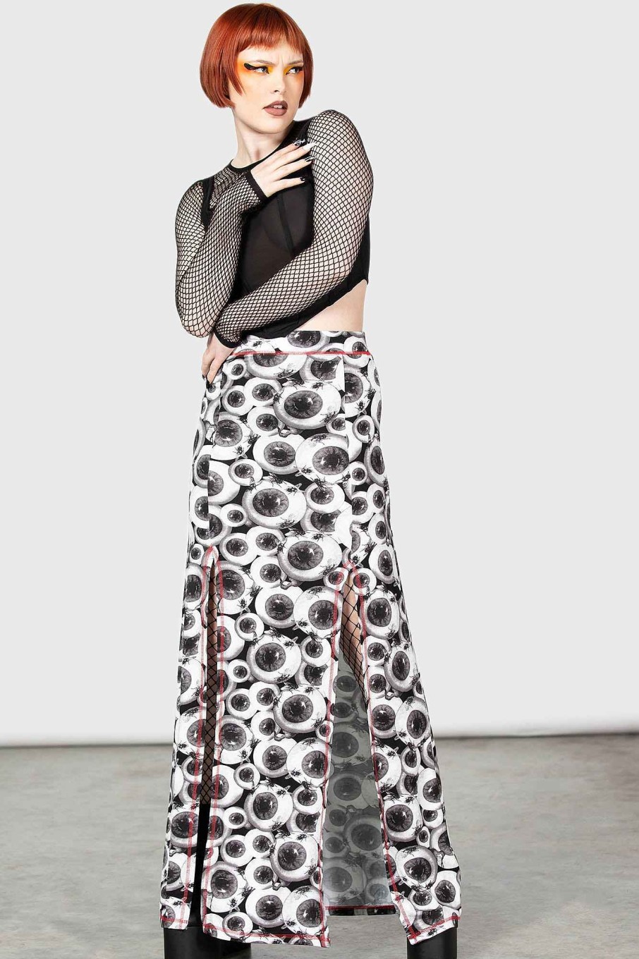 Women KILLSTAR Skirts | Four Flies Maxi Skirt Black