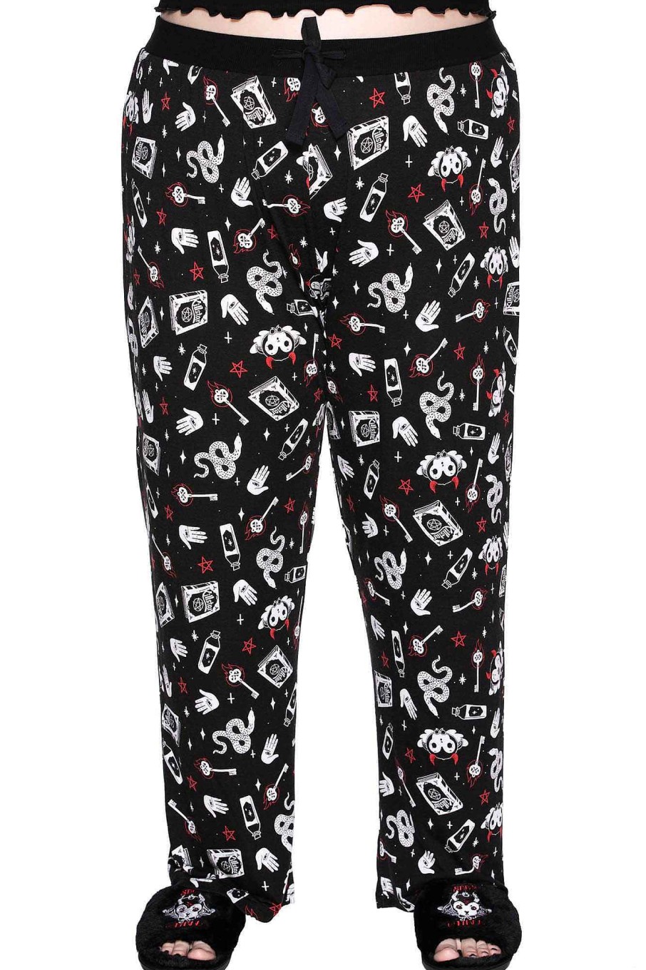 Plus KILLSTAR Loungewear | See U In Hell Lounge Bottoms [Plus] Black