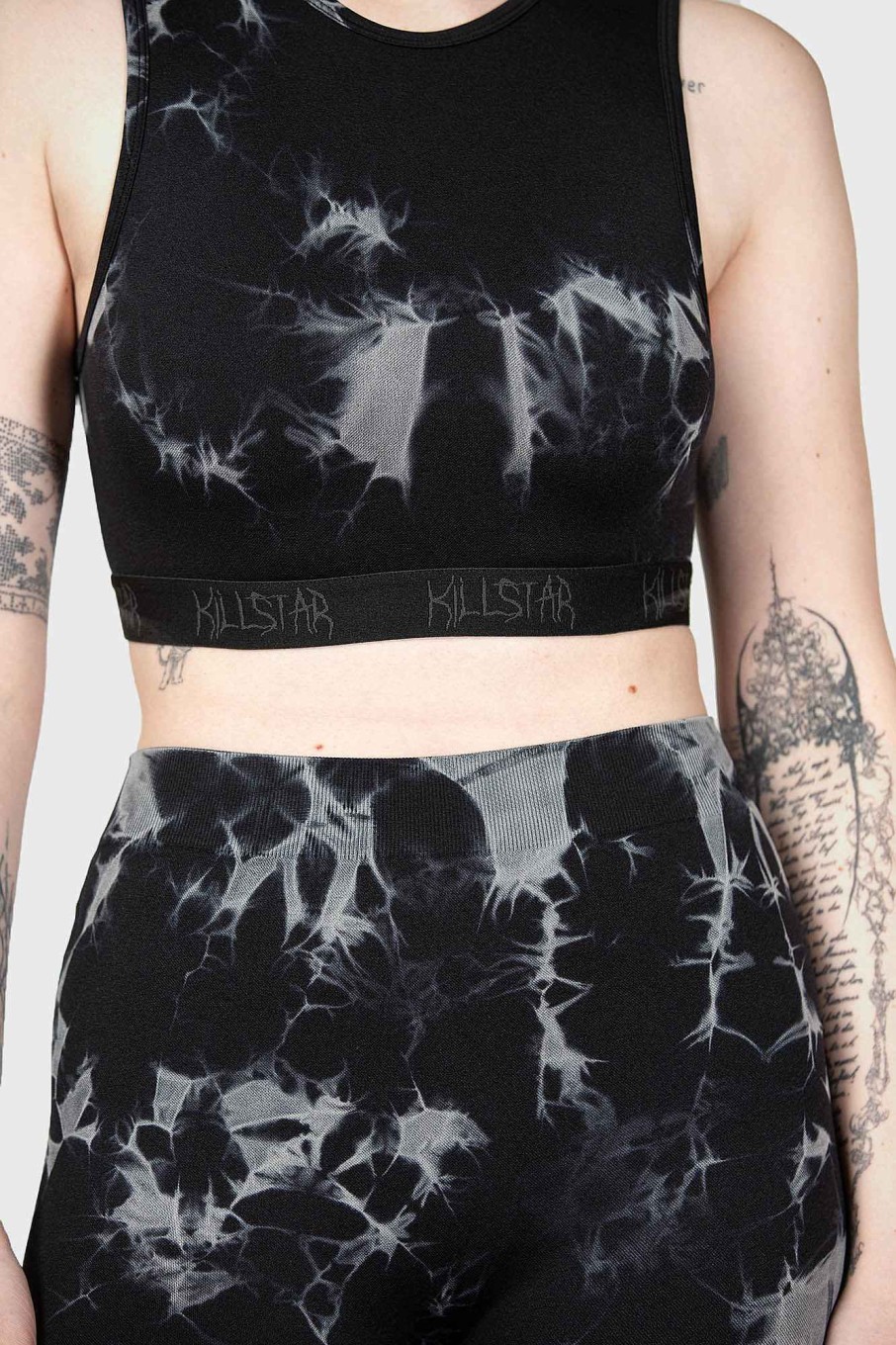 Women KILLSTAR Activity Wear | Leshy Crop Top Black