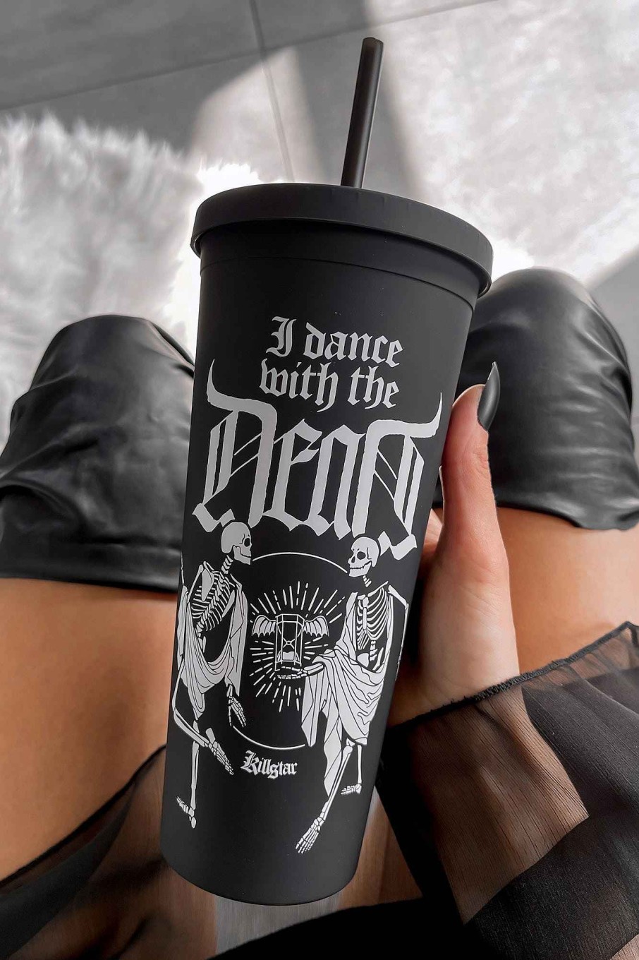 Home KILLSTAR Cups & Mugs | Danse Macabre Cold Brew Cup Black