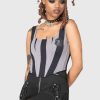 Women MGM WEDNESDAY Tops | Abhor Corset Top Grey