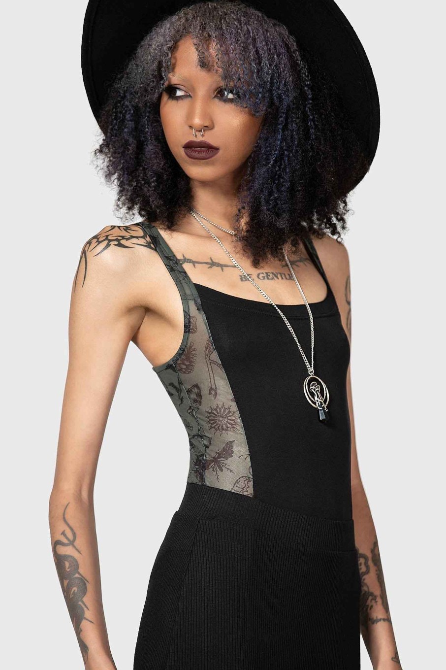 Women KILLSTAR Intimates | Night Lichen Bodysuit Black