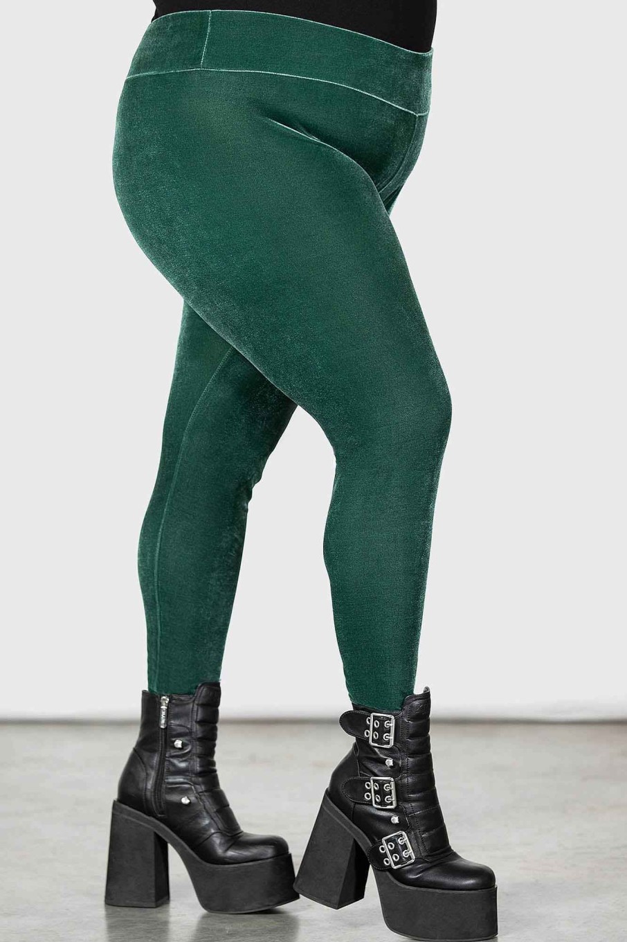 Plus KILLSTAR Bottoms | Hematite Leggings [ ] [Plus] Green