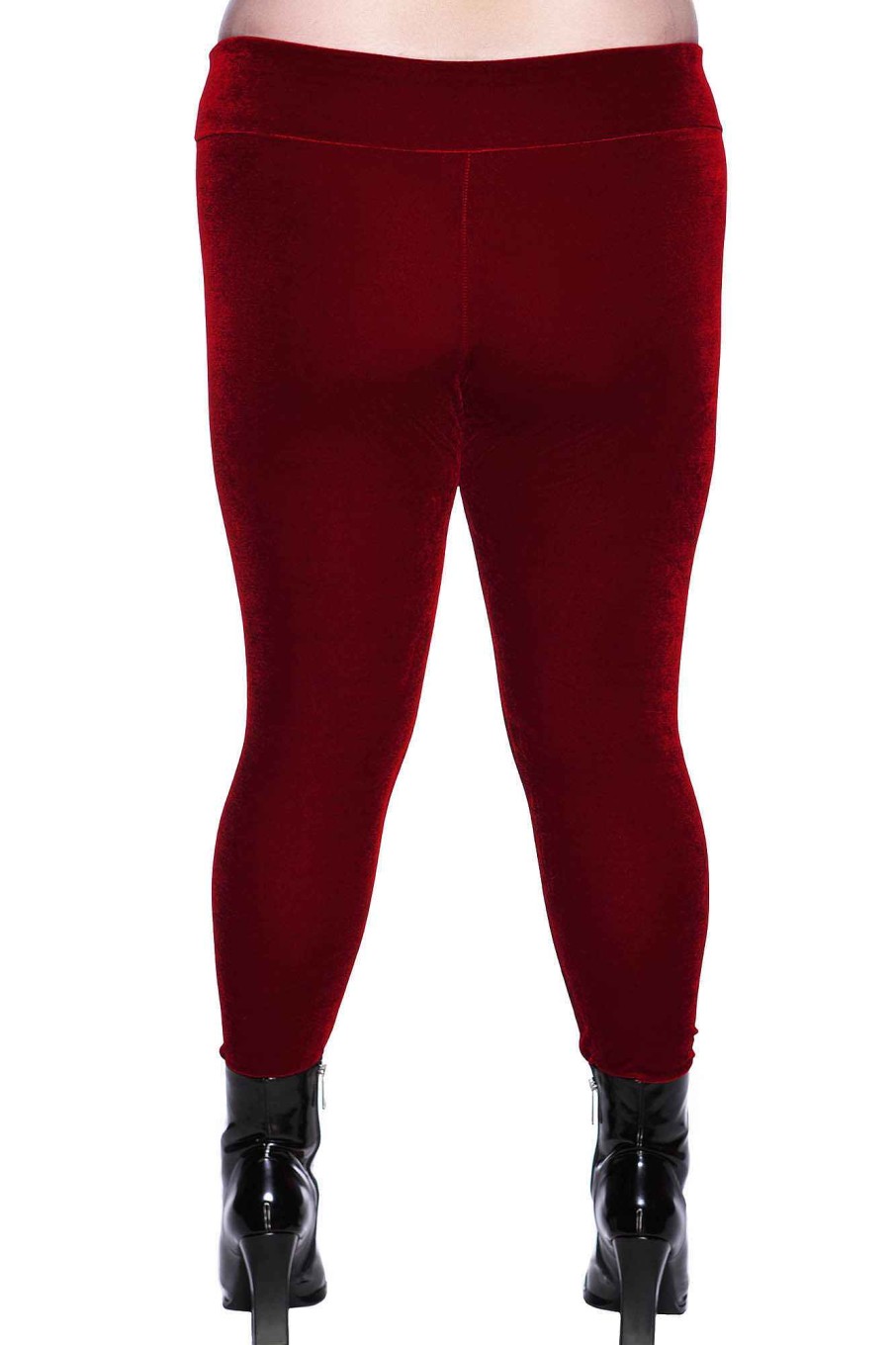 Plus KILLSTAR Bottoms | Hematite Leggings [Ruby] [Plus] Red