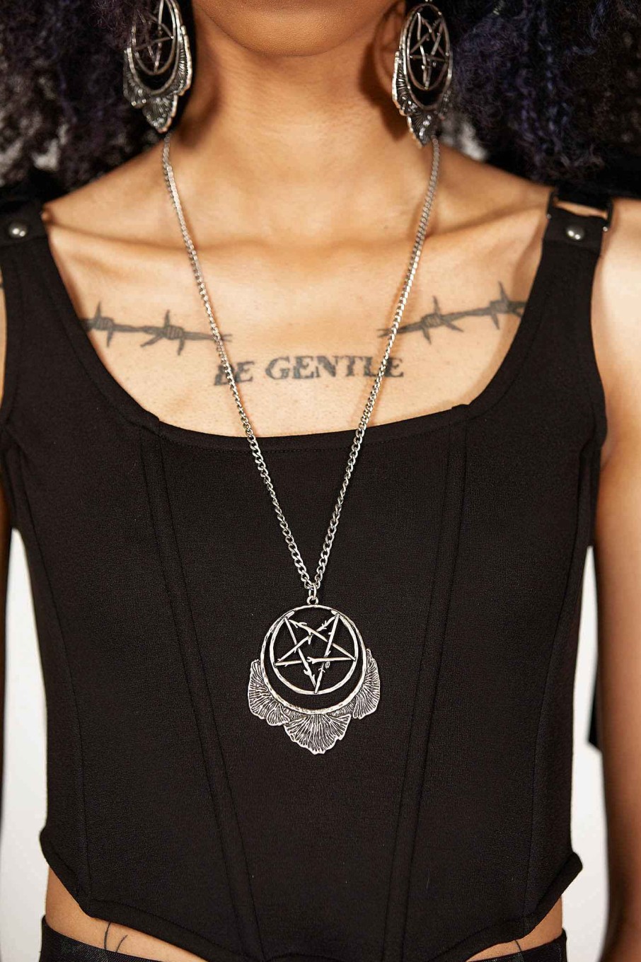 Accessories KILLSTAR Necklaces | Mushroom Ritual Pendant Silver