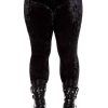 Plus Killstar Bottoms | Hematite Leggings [B] [Plus] Black