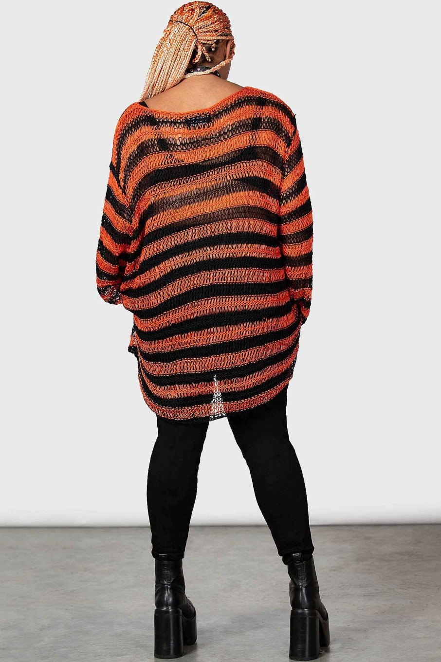 Plus KILLSTAR Knitwear | Pumpkin Patch Sweater [Plus] Orange