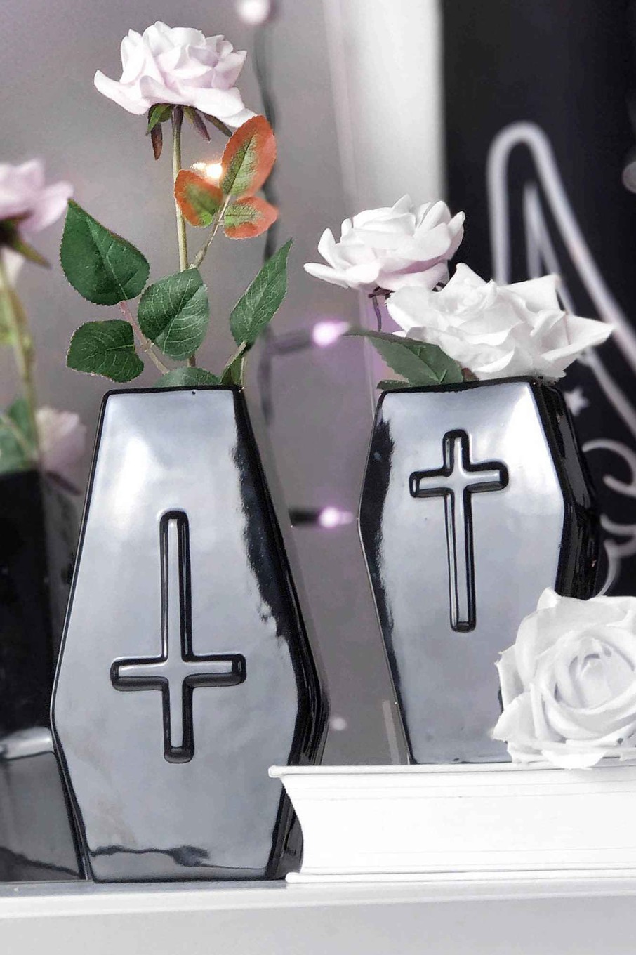 Home Killstar Decor | Coffin Large Vase Black