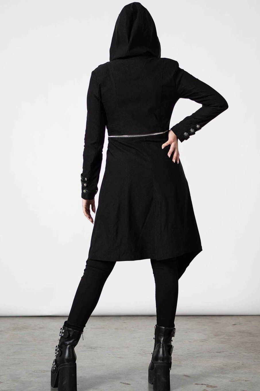 Women KILLSTAR Outerwear | The Watcher Coat Black