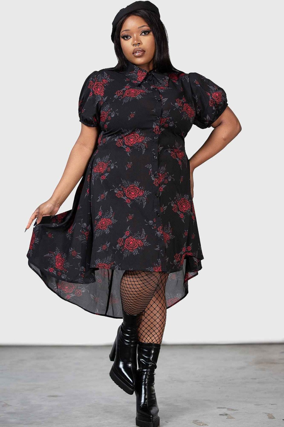 Plus KILLSTAR Dresses | Pandora'S Revenge Dress [Plus] Red