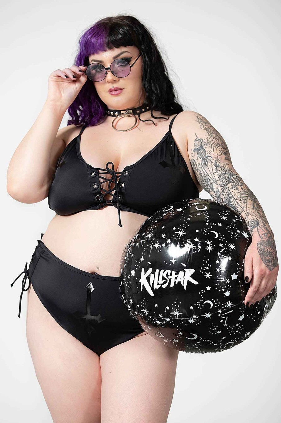 Plus KILLSTAR Swimwear | Xandria 2-Piece Swimsuit [Plus] Black