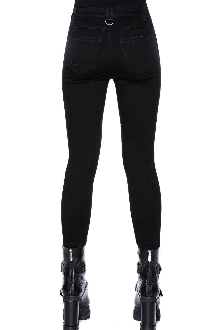 Women Killstar Bottoms | Carnage Jeans Black