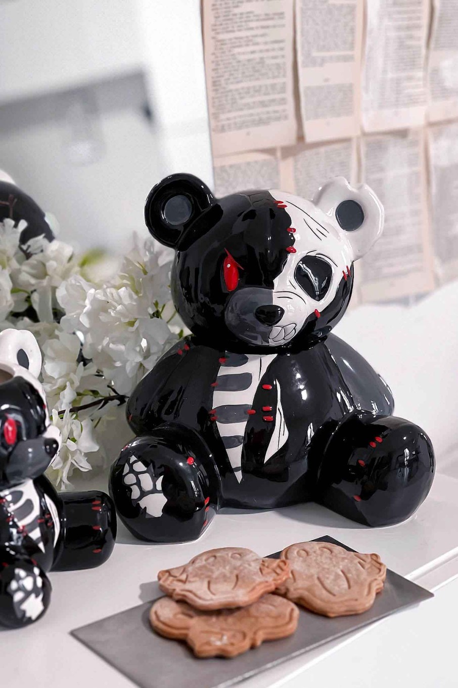 Home KILLSTAR Jars | Teddy Cookie Jar Black