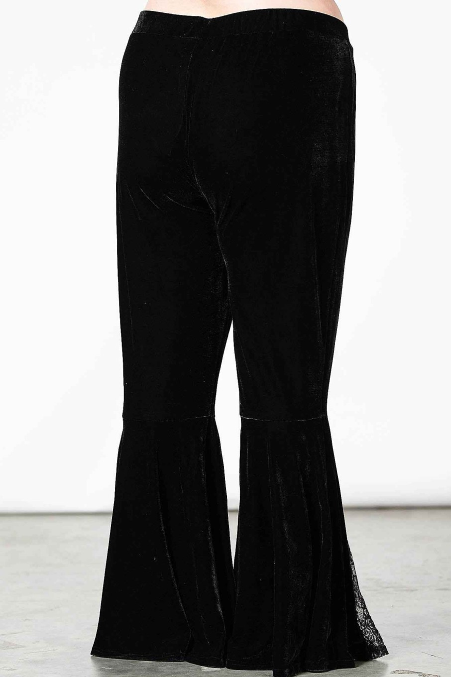 Plus KILLSTAR Bottoms | Marisol Velvet Bell Bottoms [Plus] Black