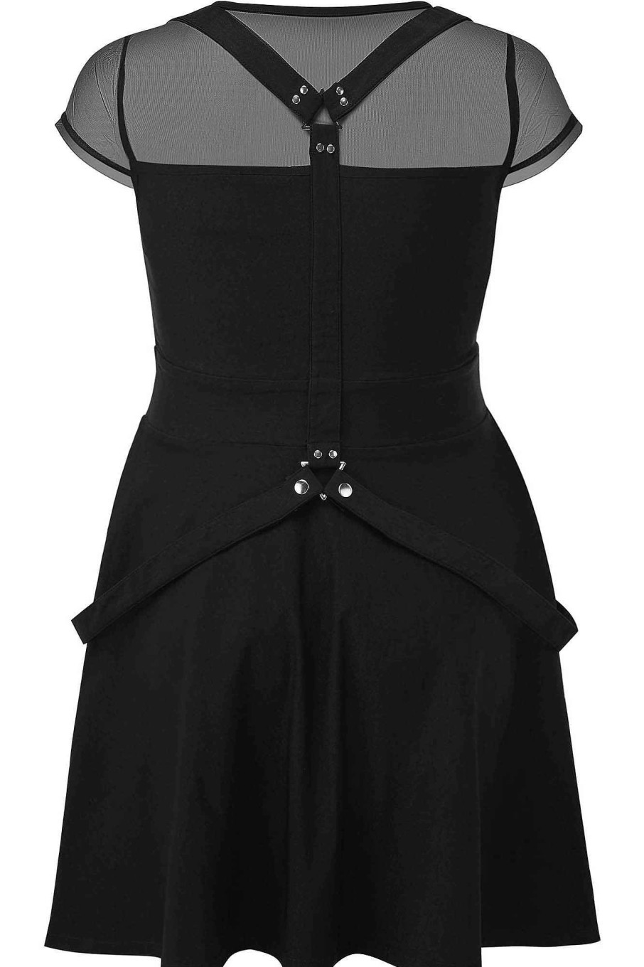 Plus KILLSTAR Dresses | Kounter Kulture Skater Dress [Plus] Black