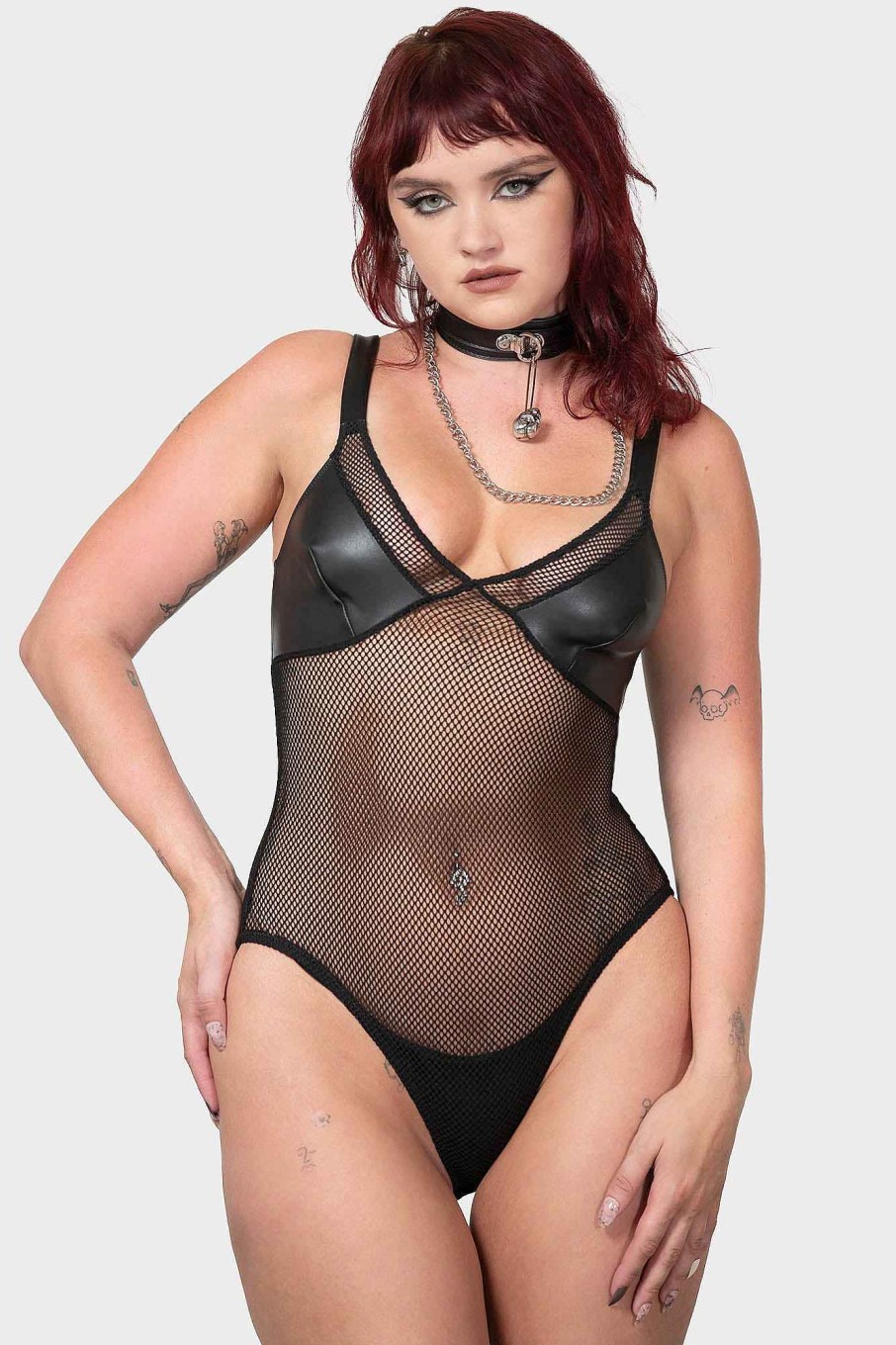 Women KILLSTAR Intimates | Bass Bodysuit Black