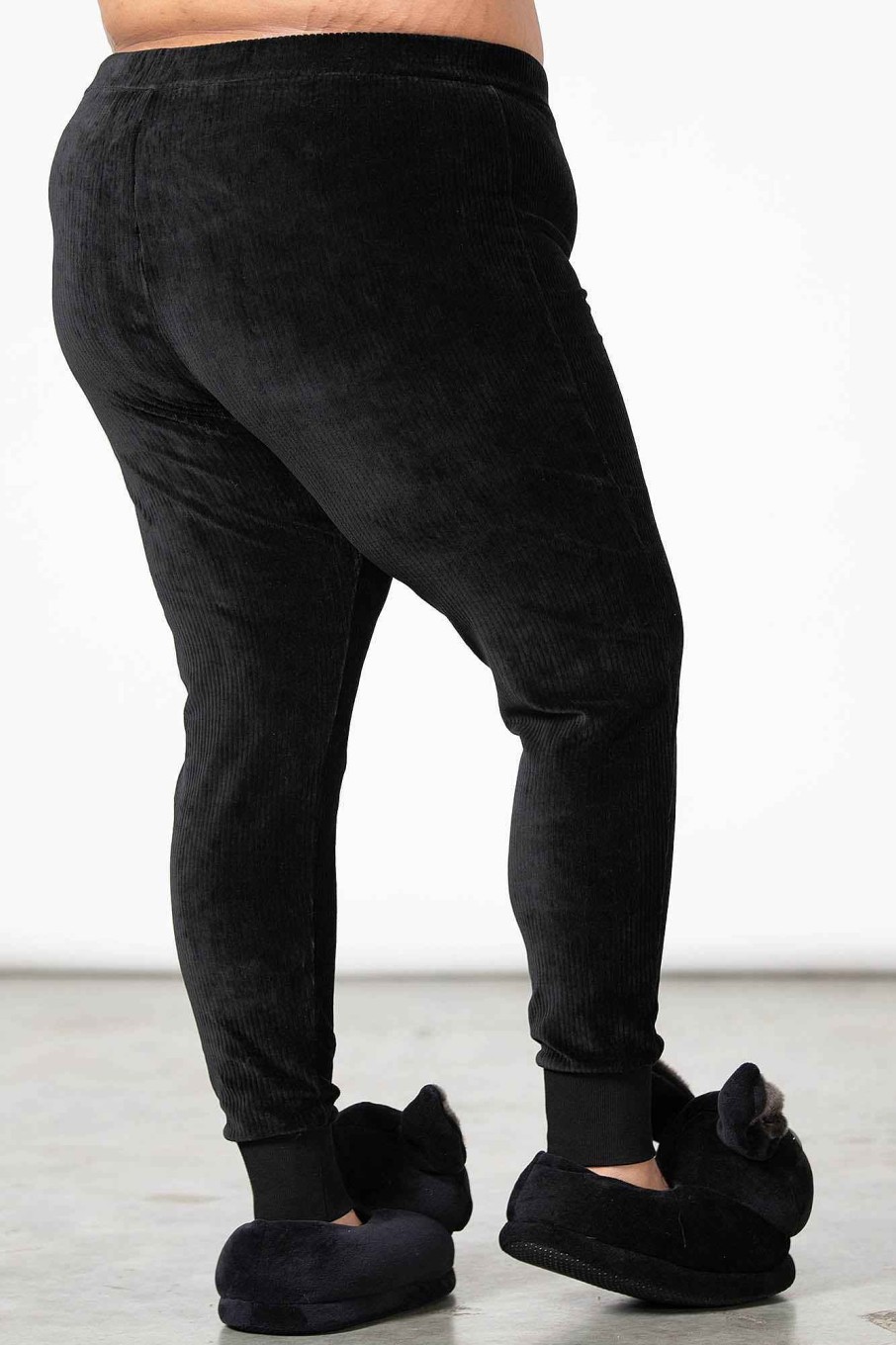 Plus KILLSTAR Loungewear | Night Sprawl Baggy Trousers [Plus] Black