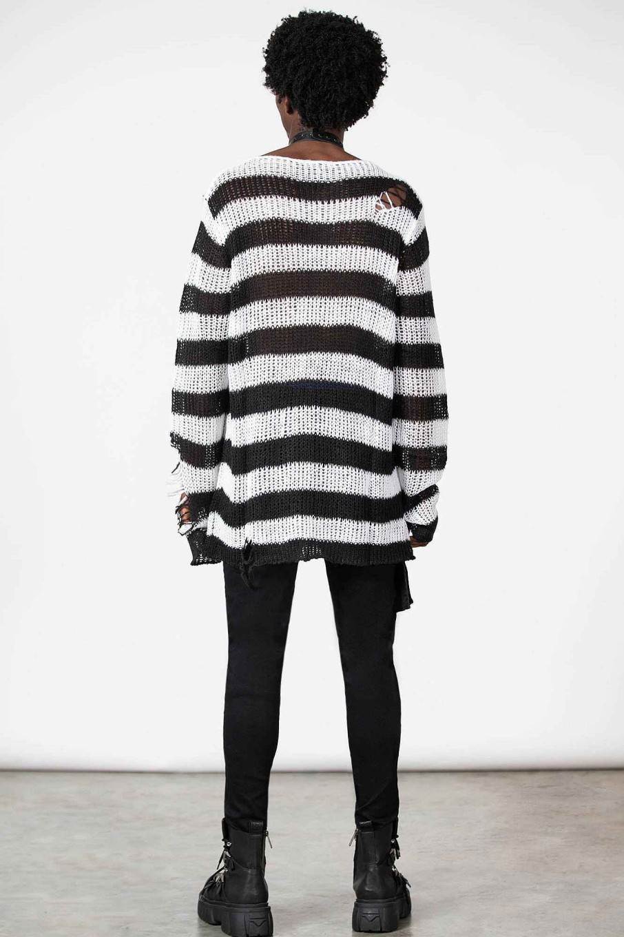 Men KILLSTAR Knitwear | Emo Knit Sweater White