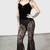 Women KILLSTAR Bottoms | Heartfelt Mercy Flares Black