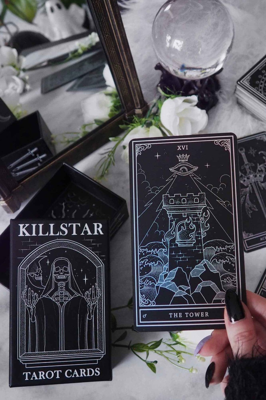 Home KILLSTAR Crystals & Divination Tools | Killstar Tarot Cards Black