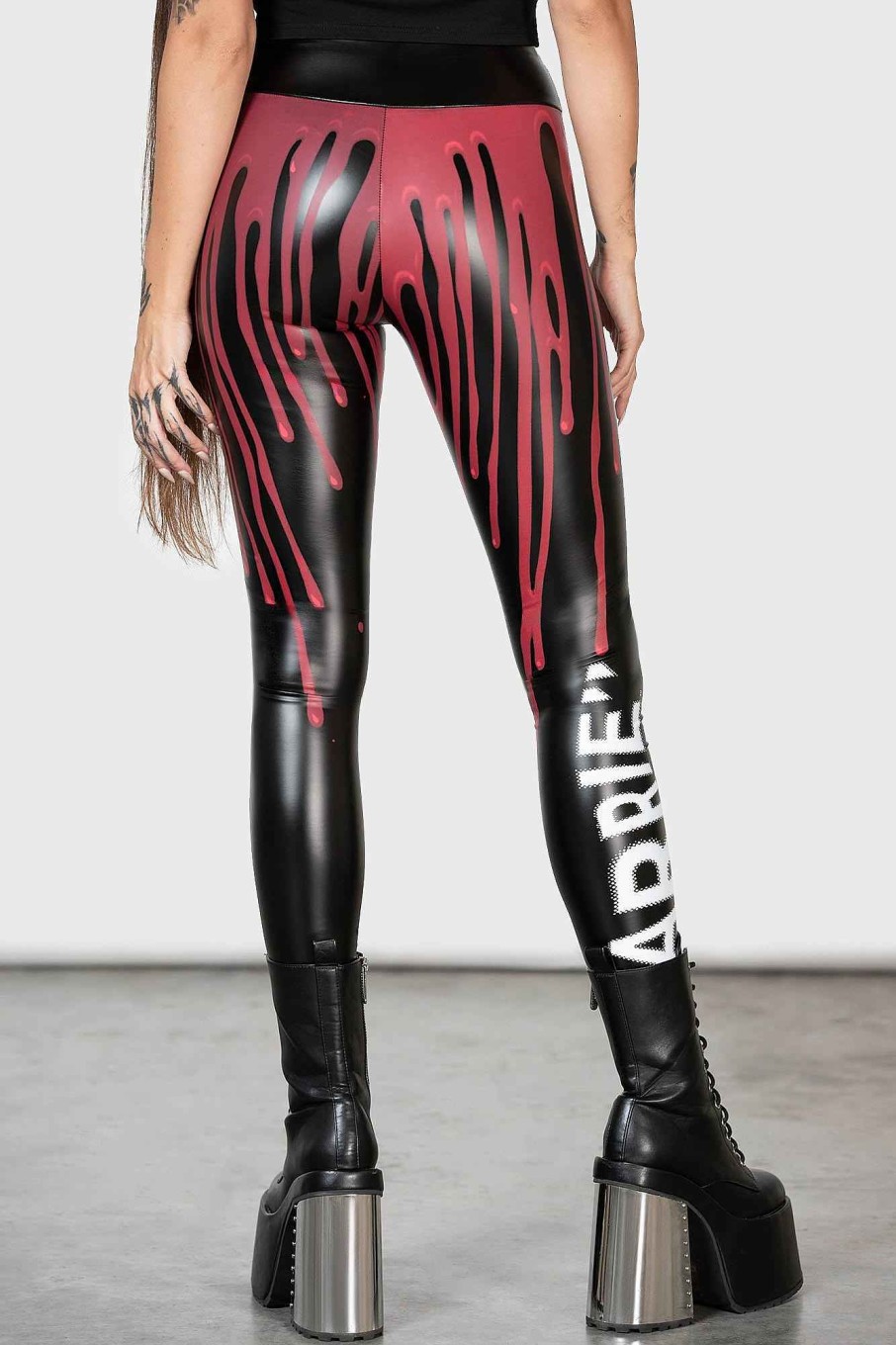 Women MGM CARRIE Bottoms | Senior Prom Leggings Black