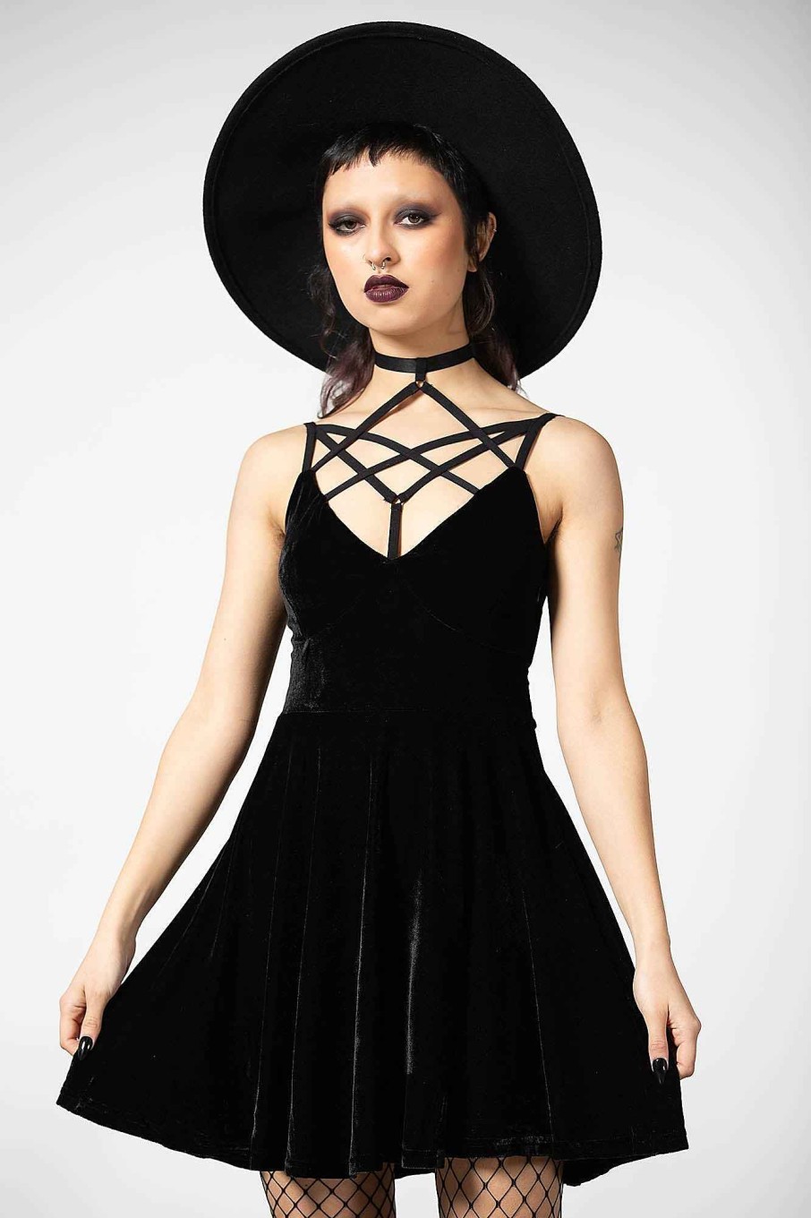 Women KILLSTAR Dresses | Magica Skater Dress [B] Black