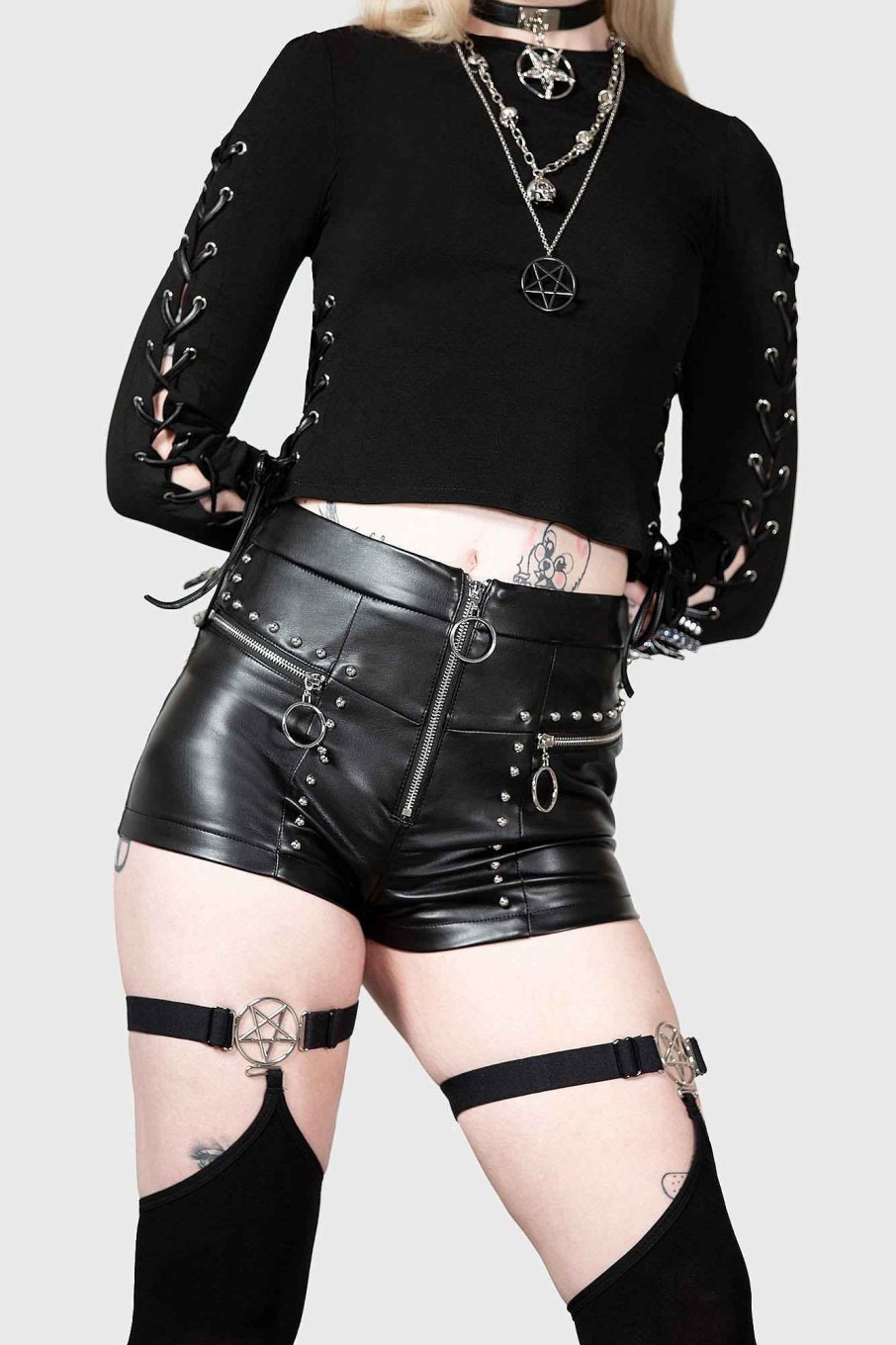 Women KILLSTAR Co-Ords | Leigh Shorts Black