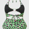 Plus KILLSTAR Swimwear | Animal Swimsuit [Plus] Green