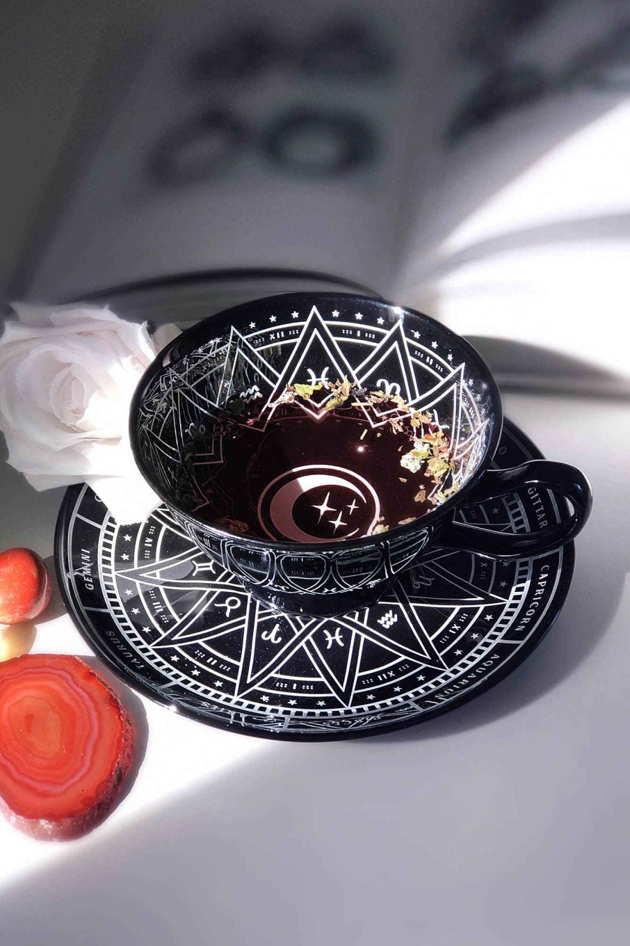 Home KILLSTAR Cups & Mugs | Zodiac Cup & Saucer Black