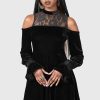 Women KILLSTAR Dresses | Baby Angeles Skater Dress Black