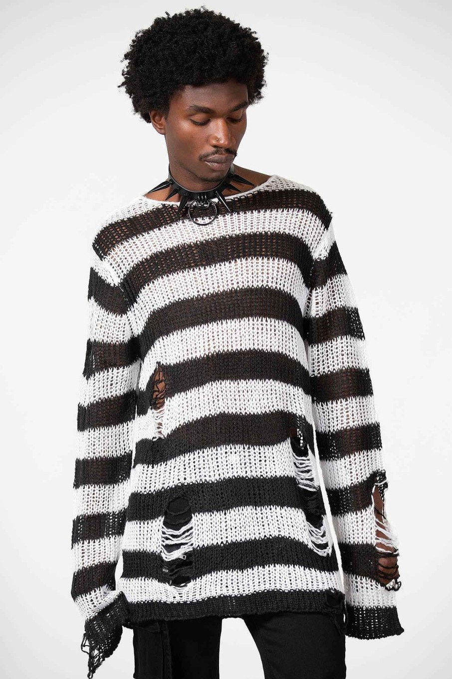 Men KILLSTAR Knitwear | Emo Knit Sweater White