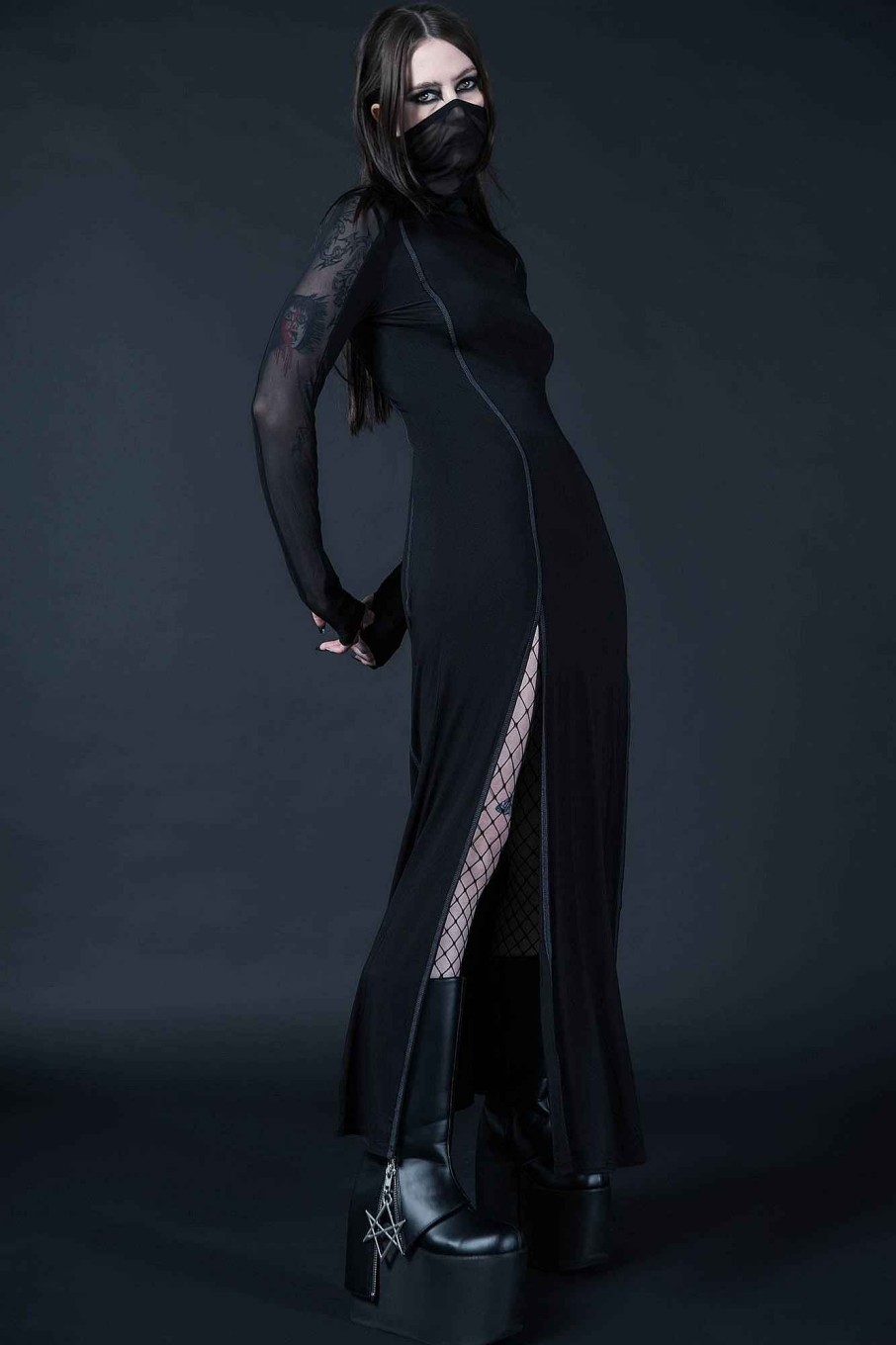 Women Killstar Dresses | Chalcedony Maxi Dress Black