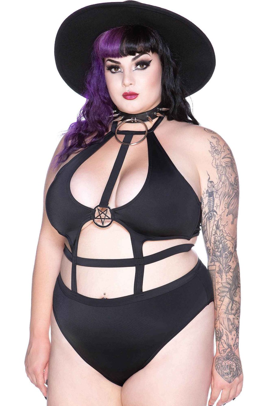 Plus KILLSTAR Intimates | Showdown Bodysuit [Plus] Black