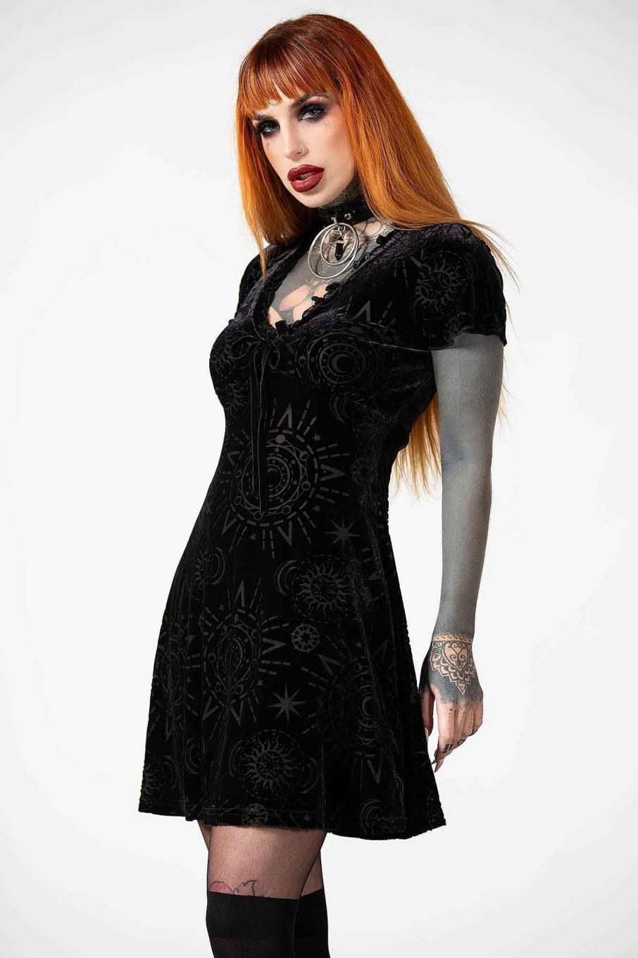 Women KILLSTAR Dresses | Spiritual Chant Burnout Dress Black