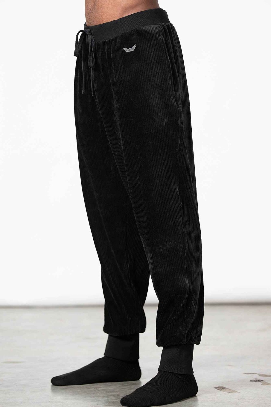 Men KILLSTAR Loungewear | Night Sprawl Baggy Trousers Black