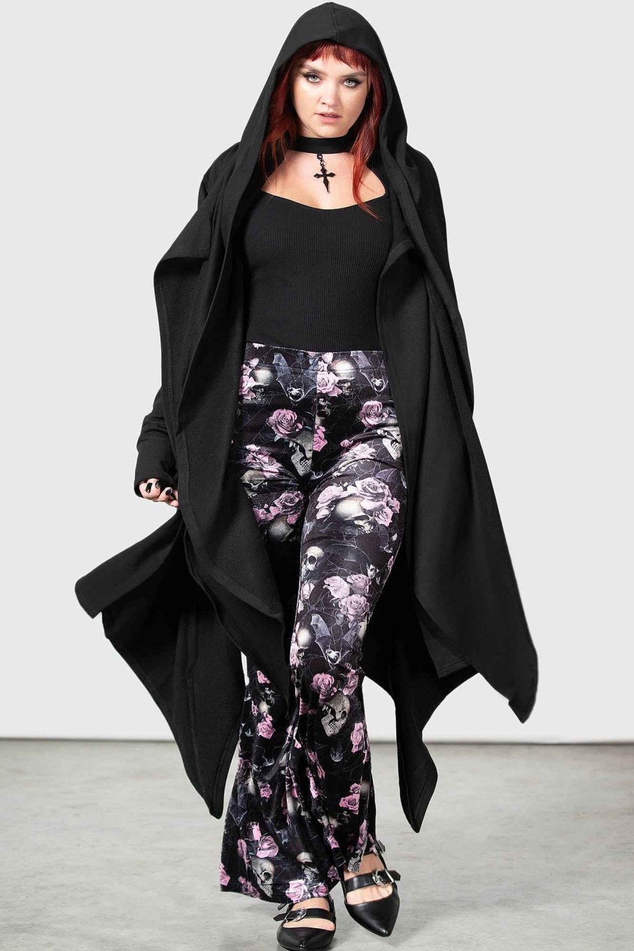 Women KILLSTAR Co-Ords | Moondance Bell Bottoms [Black/ ] Pink