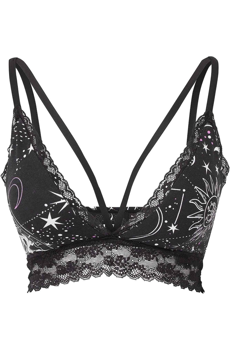 Women KILLSTAR Intimates | Eclipse Lace Bralet Black