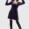 Women KILLSTAR Co-Ords | Sitri Long Sleeve Dress [ ] Purple