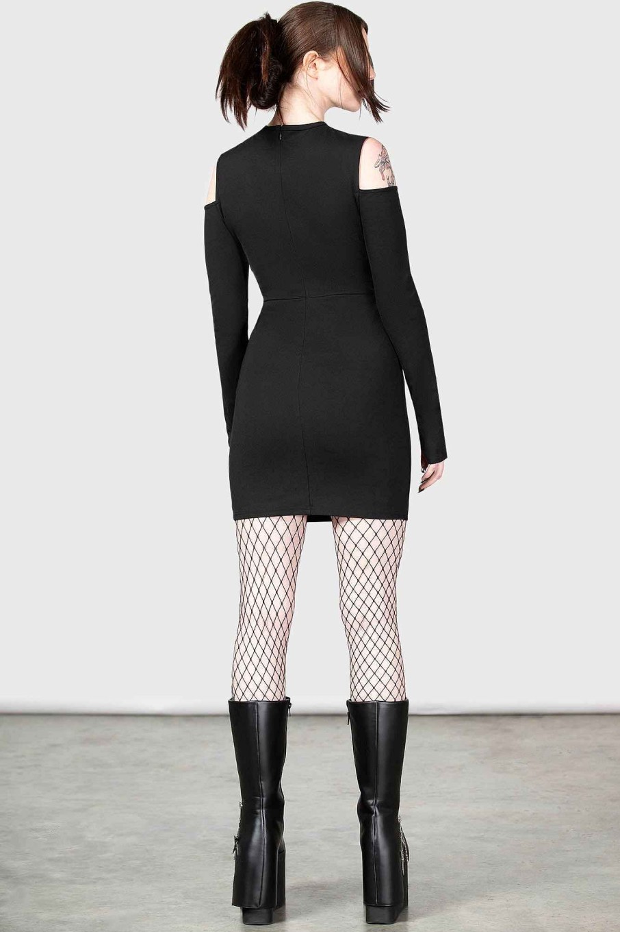 Women Killstar Dresses | Sulphur Glow Mini Dress Black