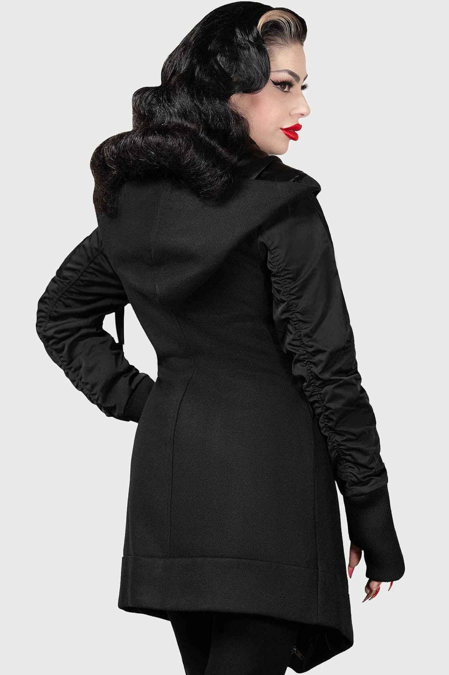 Women KILLSTAR Outerwear | Hexada Coat Black